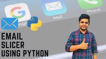 Email slicer using python| Python project | Learn python