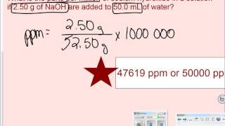 Concentraion 2 percent and ppm