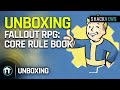 Fallout de Unboxing: The Roleplaying Game Core Rulebook