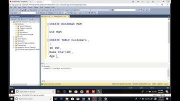 How to Create a small database using SQL Server
