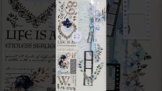 BLUE VS BROWN JOURNAL #short #journal #scrapbooking #blue #brown #diy #beautiful #lovely