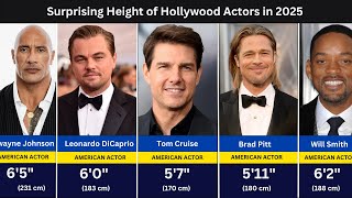 Surprising Height of Hollywood Actors in 2025 Net Worth