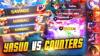 YASUO FANNY VS COUNTERS? = AUTO SAVAGE!! | FANNY GAMEPLAY | MLBB screenshot 5