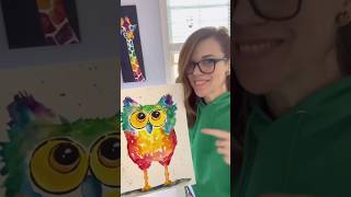 Easy watercolor owl