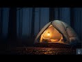 Cozy Tent in Rainy Night | Lantern Glow & Gentle Rain Ambience for Deep Sleep