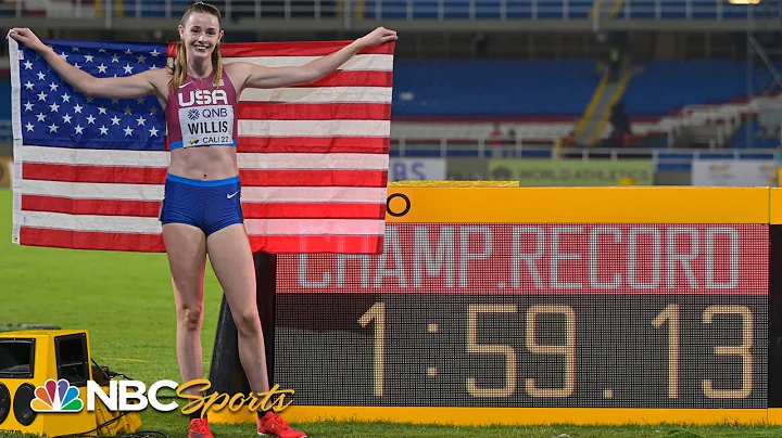 17 year old Roisin Willis rallies to win 800m, set...