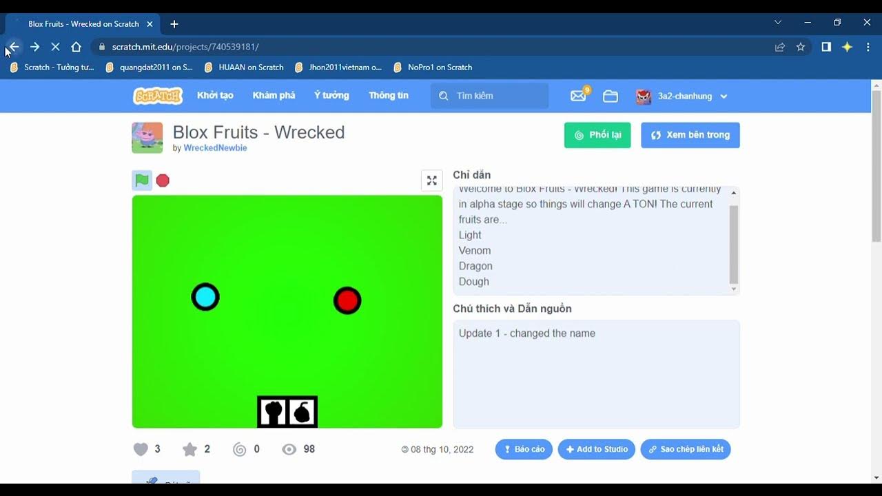 SCRATCH game thử blox fruit YouTube