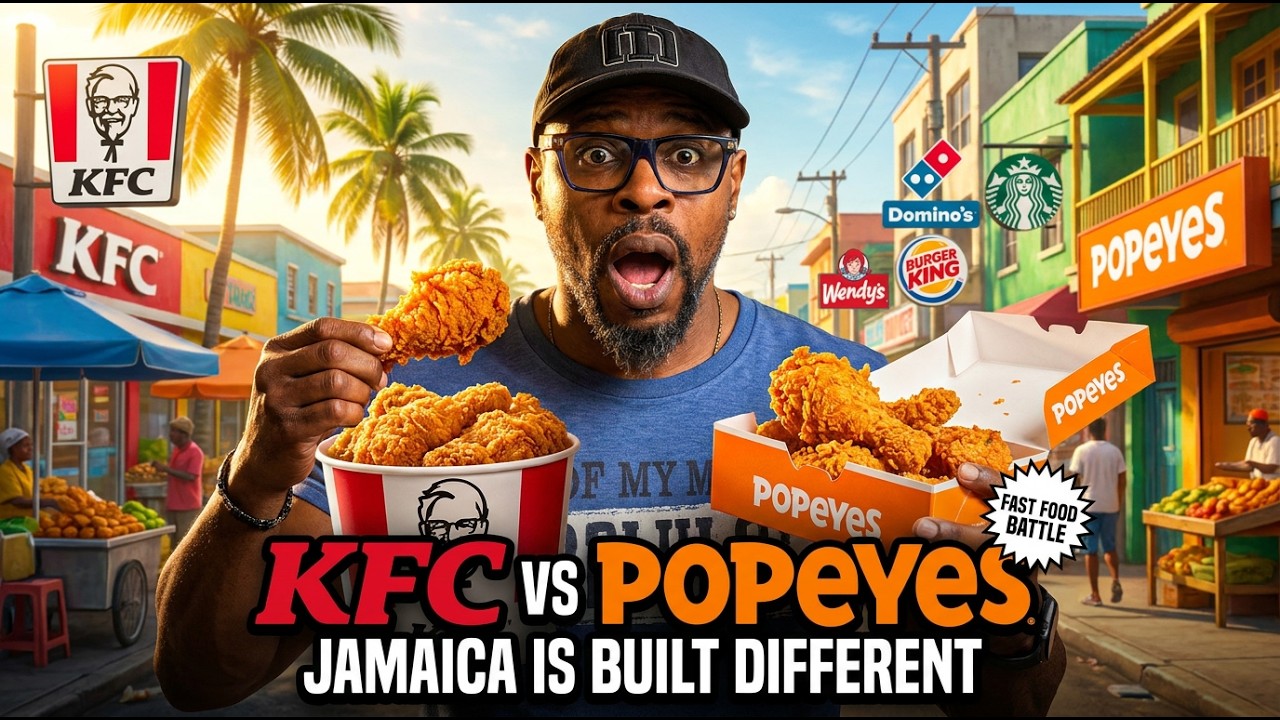 KFC vs Popeyes in Jamaica… Then I Tried Every American Fast Food Spot  #KFCJamaica #KFCvsPopeyes
