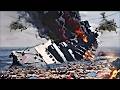 The world was shocked! A Russian Yak-140 fighter jet brutally destroyed a US aircraft carrier in the