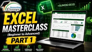 Excel Masterclass Part 1 | Beginner to Advanced | Learn Excel from Scratch | Excel Basics