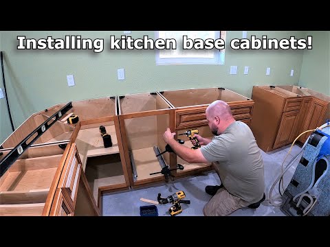 Installing kitchen base