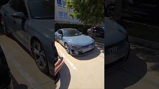 Two Audi e-tron GTs?! RS vs Kemora Gray w/ Red Interior 🔥 | Sewell Ep. 21 #Shorts
