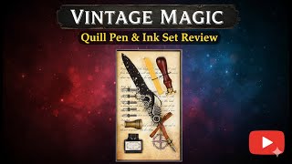 ✒️ Feather Quill Pen Set | Calligraphy Writing Ink Dip Pen | Vintage Gift Set #VintagePen