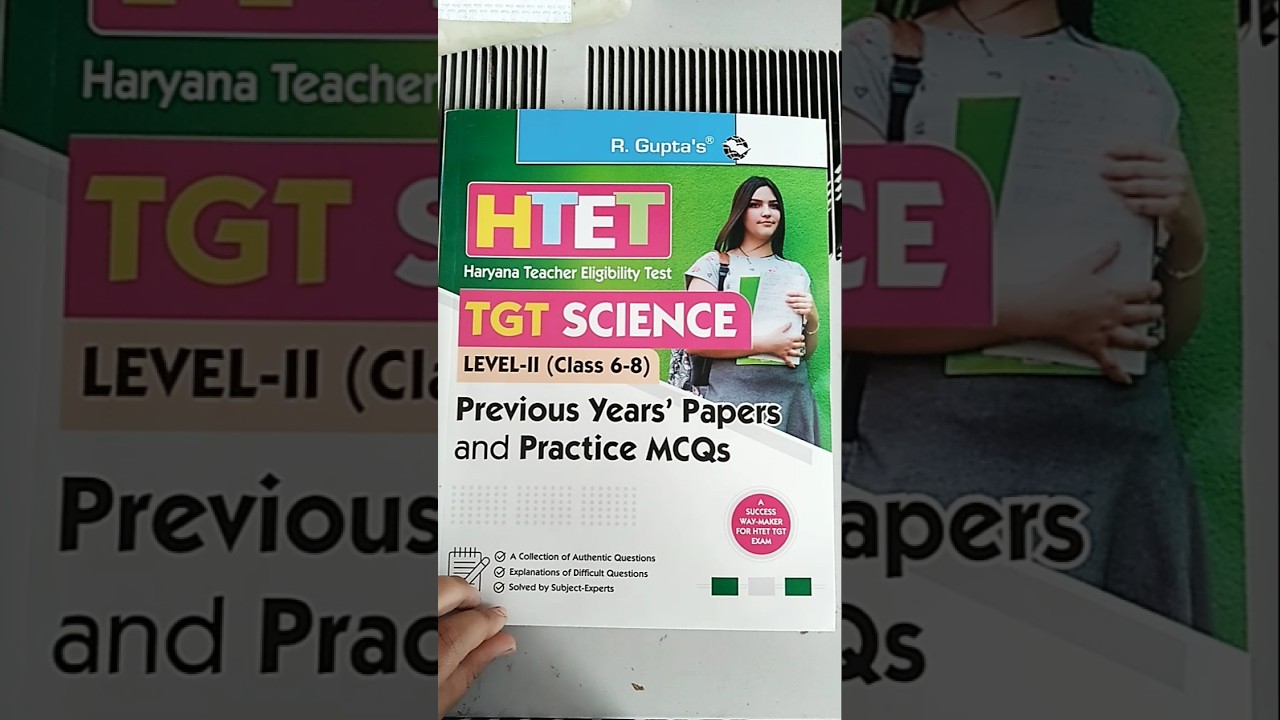 Review of htet tgt science r gupta previous years questions paper book 