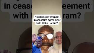 Nigerian government in ceasefire agreement with Boko Haram!!