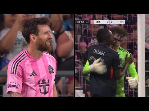 Messi COULDN\u0027T BELIEVE the performance by former Miami Goalkeeper CJ dos Santos!