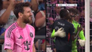 Messi COULDN'T BELIEVE the performance by former Miami Goalkeeper CJ dos Santos!