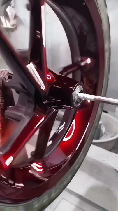 REPAINT VELG WARNA RED COOPER. CAT WARNA MERAH COOPER