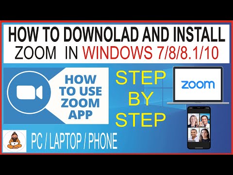 Video HOW TO DOWNOLAD AND INSTALL ZOOM APP IN WINDOWS 7 / 8... - youtube