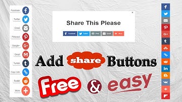 Share Button Generator - How To Create & Add Stylish Social Share Buttons For Your Websites/Blogs