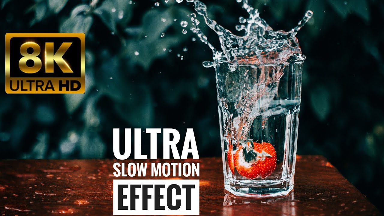 Ultra slow motion effect in 8k ULTRA HD 100fps | 8k scenes.
