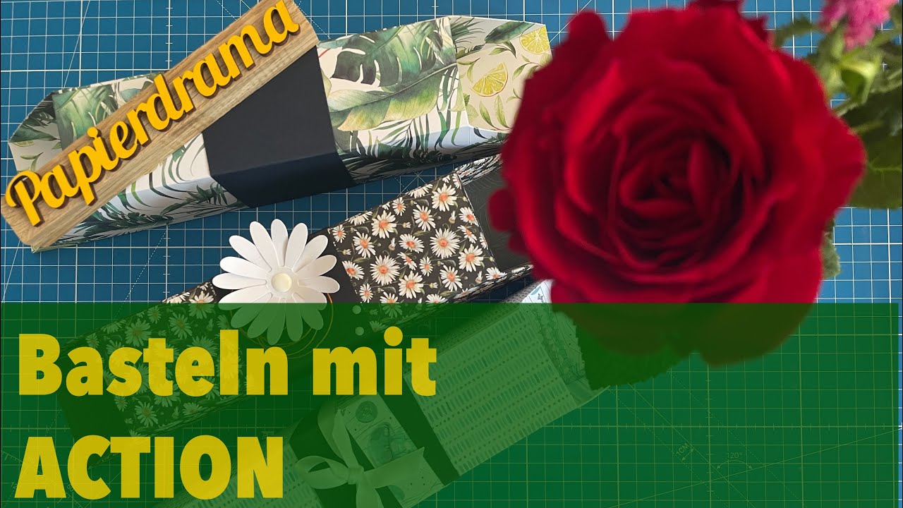 Schnelle Verpackung ohne kleben & Reste basteln / 1 Jahr Kanalzauber / ACTION DSP / Verlosung 🥰