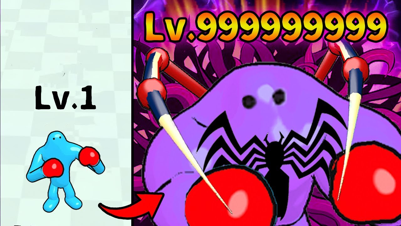 ガリガリのスライムマンを筋肉ムキムキにする広告のゲームやってみた | スマホゲーム Punchy Race パンチレース ラン&ファイト