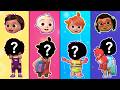 Scrambled Positions: Mix And Match To Reveal Nina, Bella, Yoyo And Ji 😲🧩 | Funny Cocomelon Animation