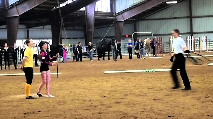 Elizabeth Brigham Horse Vaulting in Costume