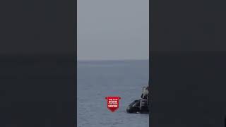 Romanian army detonate deadly mine off the coast of Romania after floating from the Black Sea