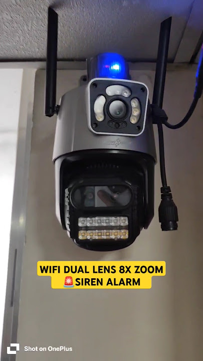 ACTIVE PIXEL WIFI DUAL LENS 8X ZOOM SIREN 🚨 ALARM CAMERA