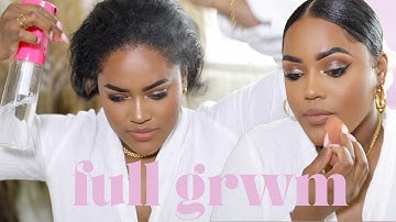 FULL CHIT CHAT + Q&A GRWM | MAKEUP, HAIR, OUTFIT + PERFUME