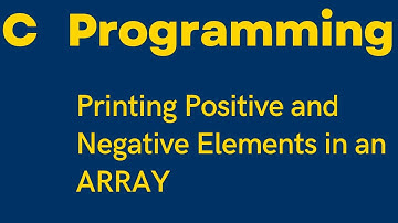 C program to print all negative elements in an array.