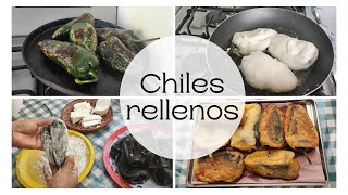 chiles poblanos rellenos con queso Las Recetas de Lupita