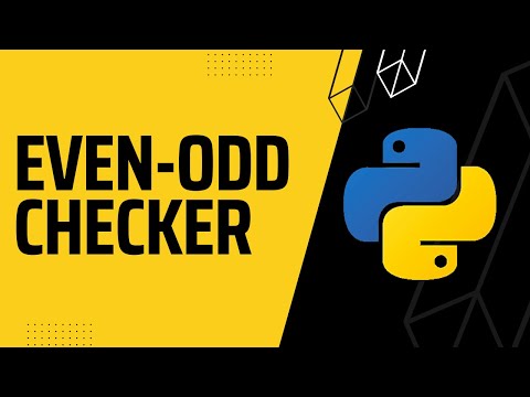 Even or Odd Checker Using (Python).