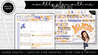 Monthly Digital Plan w/ Me - September 2022 - Another Chatty One Plus Tips & Tricks!