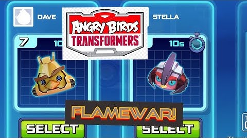 Angry Birds Transformers: Stella as Flamewar!