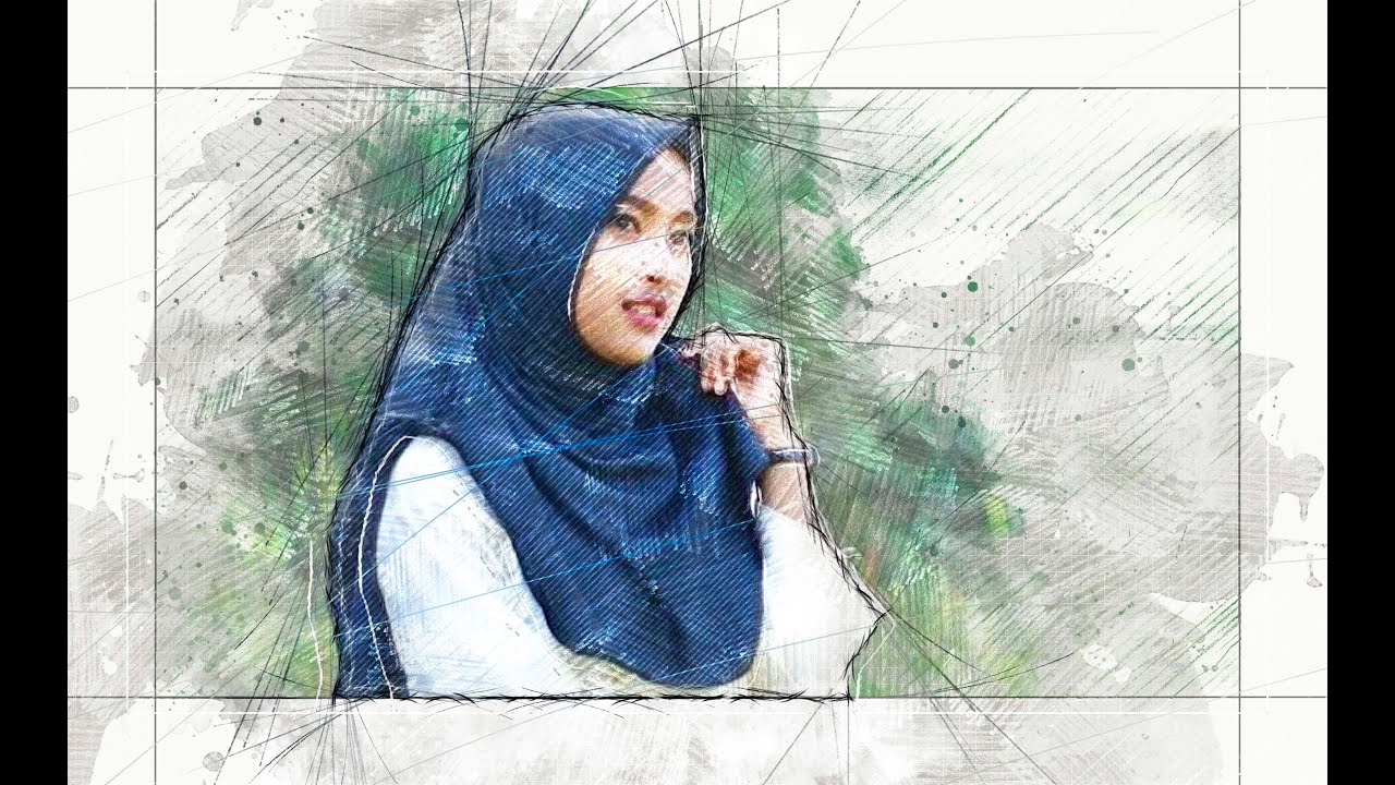  Cara  Membuat  Sketsa Keren di  Photoshop  99 Desain  YouTube