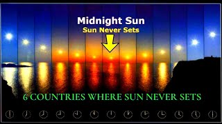 Sun Never Sets Here | midnight sun in Alaska | Amazing Facts - Sun Never Sets in these countries