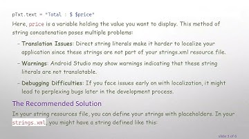 How to Avoid String Literal Issues in Android Kotlin with setText