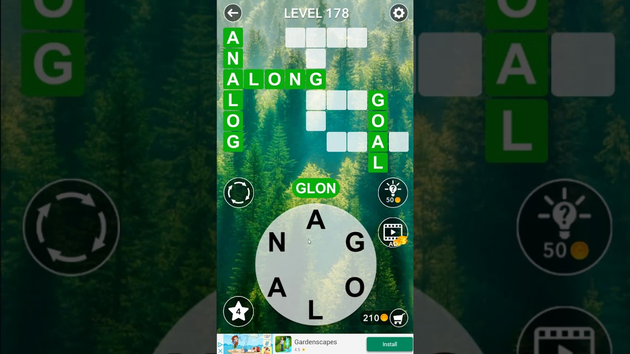 Word Crossword Search level 178