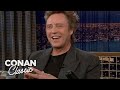 Conan idolizes christopher walkens hair  late night with conan obrien