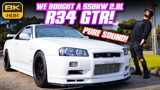We Bought A 550KW 2.8L R34 GTR! Big Turbo Sound with HKS Godzilla!
