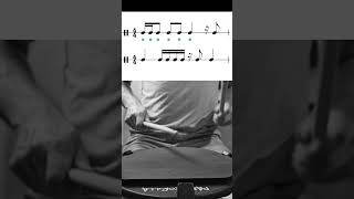 Leitura rítmica - bateria nº9 Sight reading drums 4/4 #ritmo #rhythm #estudo #caixa #bateria #drums