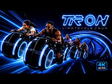 TRON Lightcycle / Run Front Row POV 🚀 | Magic Kingdom | 4K 60FPS
