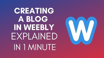 How To Create A Blog In Weebly (2025)