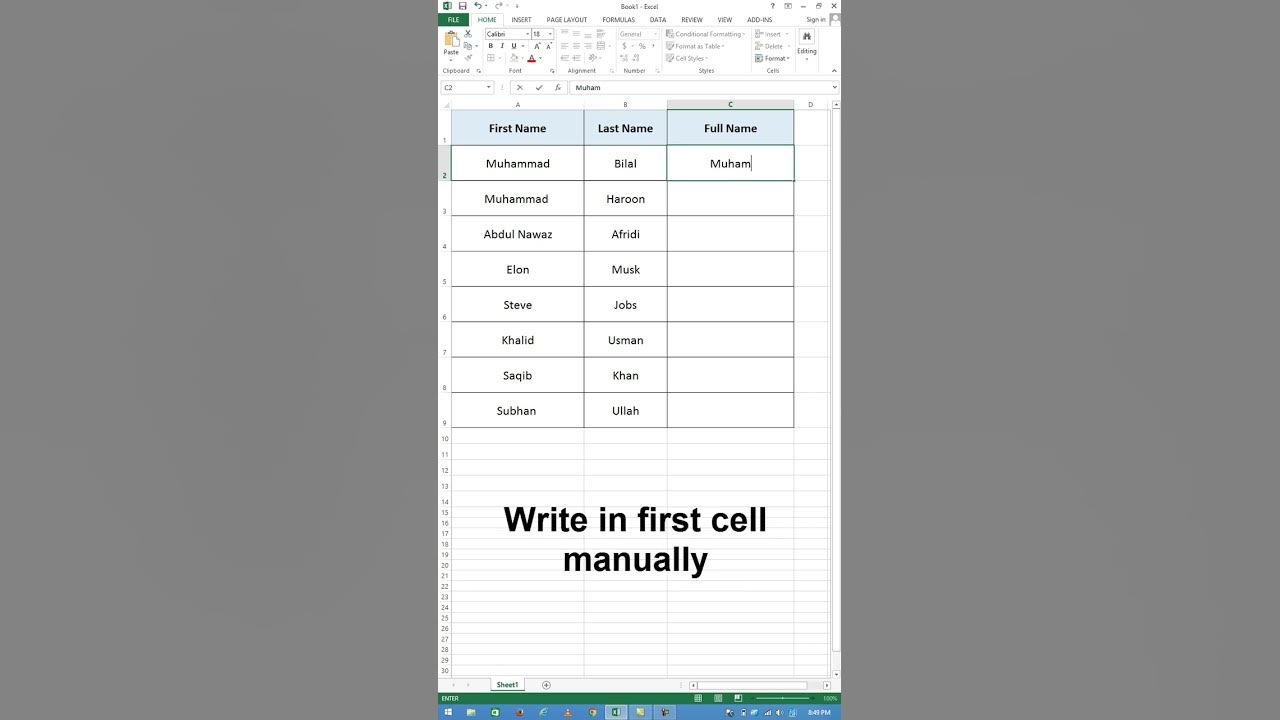 MS Excel Flash Fill How to use Flash Fill function in Excel YouTube