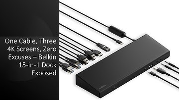 Eén kabel, drie 4K-schermen, geen excuses – Belkin 15-in-1 dock onthuld