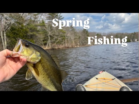 Spring fishing with my buddy, can we catch anything.        #bassboat #fishing #bassfishing #maine