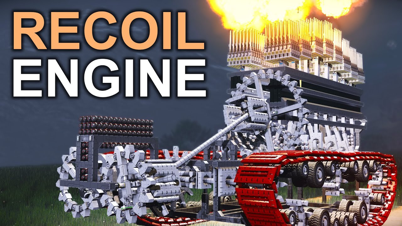 Recoil Engine Powered Tank - Space Engineers - YouTube